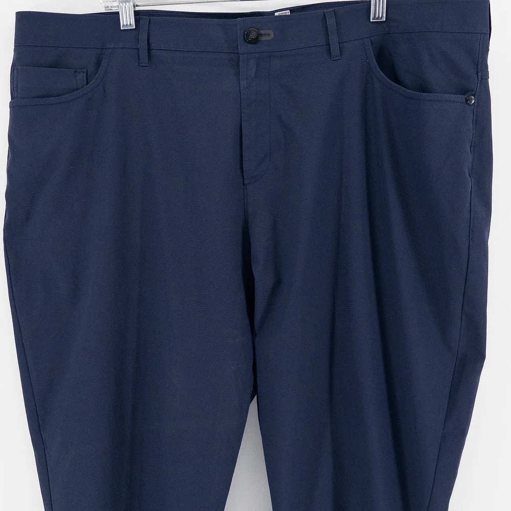 LOT OF 2 Public Rec Mens 44x28 5-Pocket Chino Pants‎ Navy Blue & Black Golf Tech
